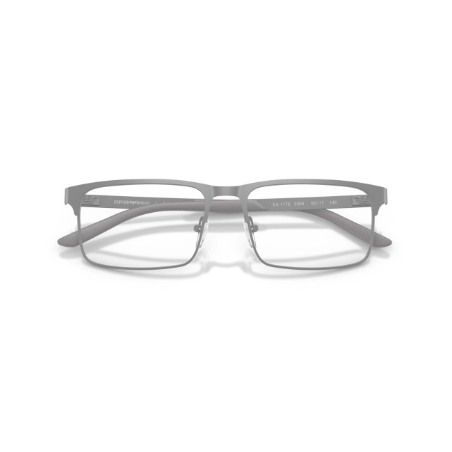 Emporio Armani EA 1170 col. 3398 è una montatura da vista in metallo grigio opaco e calibro 55.