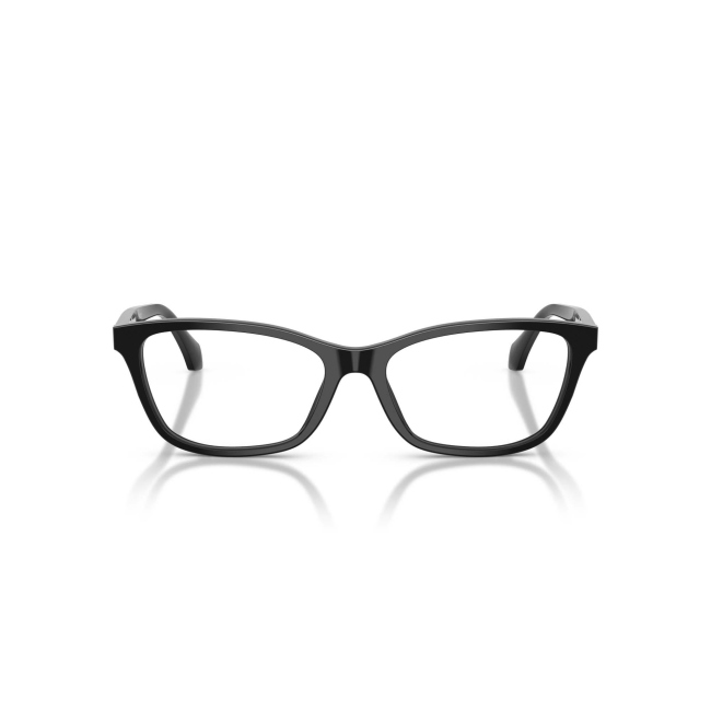 Versace VE 3375 col. GB1 è una montatura da vista da donna in acetato nero lucido, dalla forma cat eye e calibro 54.