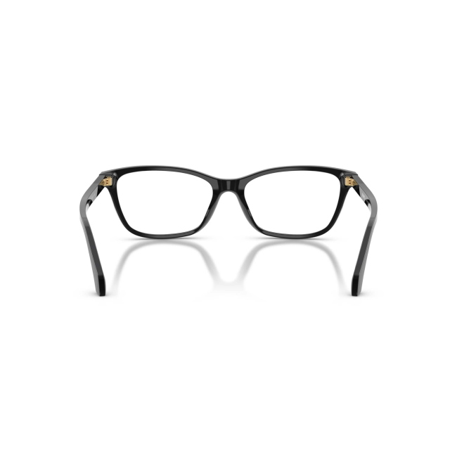 Versace VE 3375 col. GB1 è una montatura da vista da donna in acetato nero lucido, dalla forma cat eye e calibro 54.