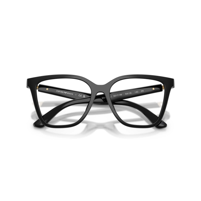 Emporio Armani EA 4254U col. 5017/1W è un occhiale da sole da donna in acetato nero lucido, dalla forma cat eye e calibro 54.