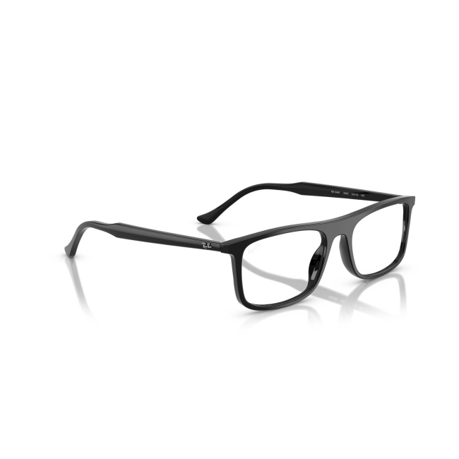 Ray-Ban RB 5440 col. 2000 è una montatura da vista in acetato nero lucido e calibro 55.