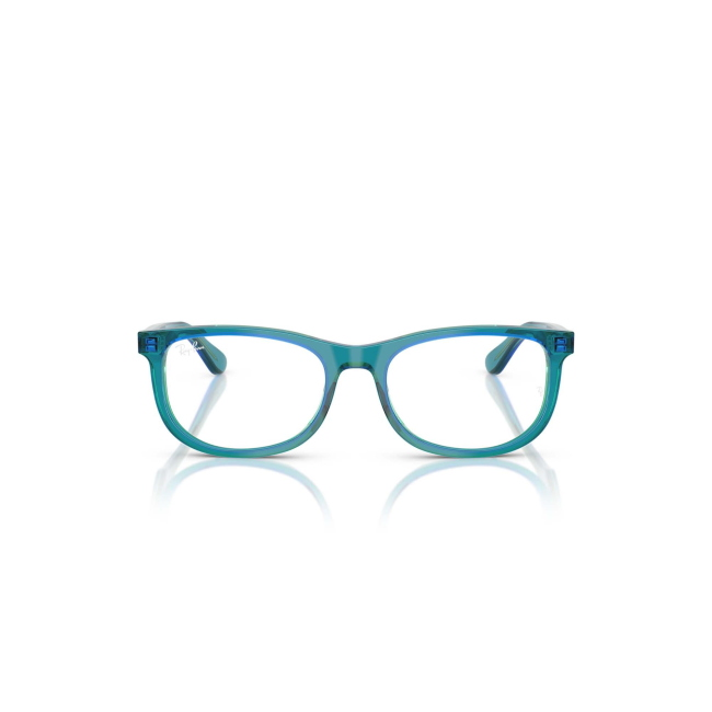 Ray-Ban Junior RY 1642 col. 3996 è una montatura da vista in acetato trasparente verde e blu e calibro 46.