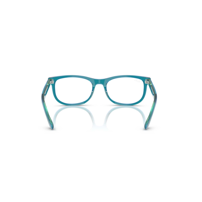 Ray-Ban Junior RY 1642 col. 3996 è una montatura da vista in acetato trasparente verde e blu e calibro 46.