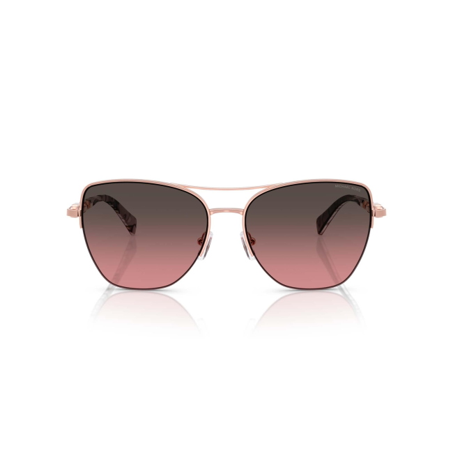 MICHAEL KORS MK 1163 DORADO BEACH col. 110811 è un occhiale da sole da donna in metallo oro rosa lucido, dalla forma squadrata e calibro 57.