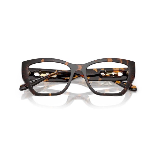 MICHAEL KORS MK 4149U PUGLIA col. 3006 è una montatura da vista da donna in acetato marrone tartarugato, dalla forma squadrata e calibro 54.