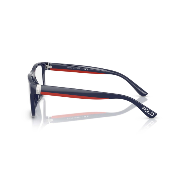 Polo Ralph Lauren PH 2290U col. 5620 è una montatura da vista in acetato blu navy brillante e calibro 56.