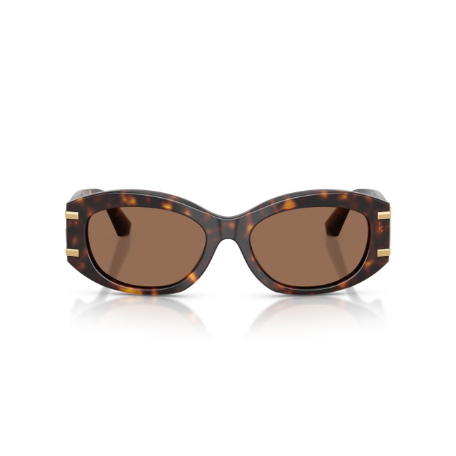 Dolce & Gabbana DG 4502 col. 502/73 è un occhiale da sole da donna in acetato marrone tartarugato, dalla forma ovale e calibro 55.