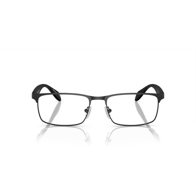 Emporio Armani EA 1149 col. 3001 è una montatura da vista da uomo in metallo nero satinato, dalla forma rettangolare e calibro 56.