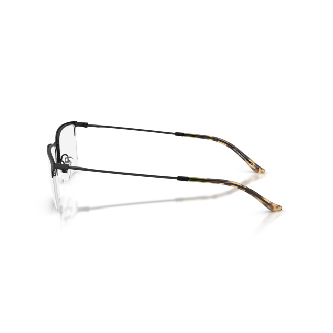 Emporio Armani EA 1171 col. 3001 è una montatura da vista da uomo in metallo nero satinato, dalla forma rettangolare e calibro 57.