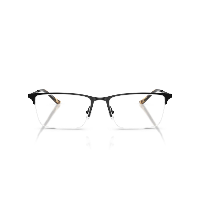 Emporio Armani EA 1171 col. 3001 è una montatura da vista da uomo in metallo nero satinato, dalla forma rettangolare e calibro 57.