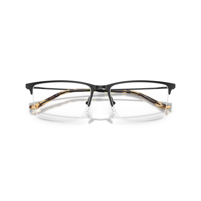 Emporio Armani EA 1171 col. 3001 è una montatura da vista da uomo in metallo nero satinato, dalla forma rettangolare e calibro 57.