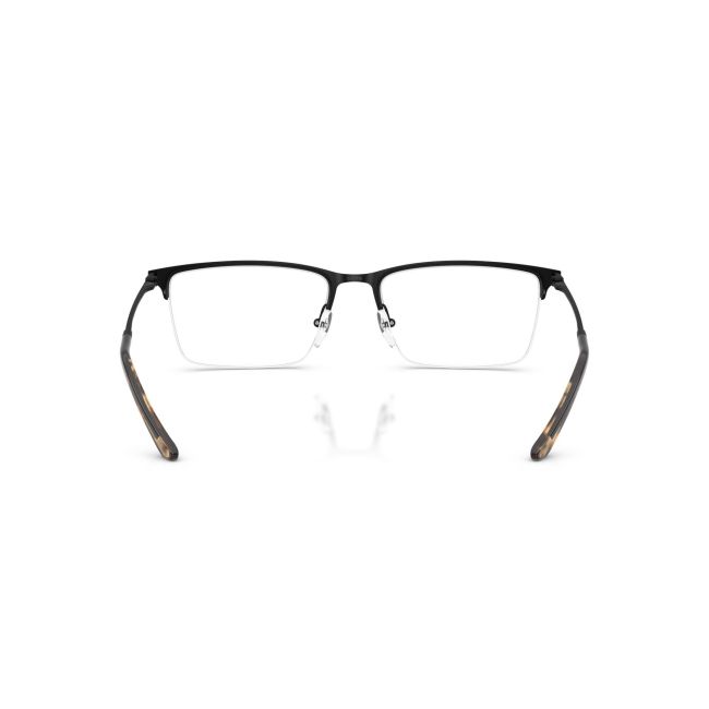 Emporio Armani EA 1171 col. 3001 è una montatura da vista da uomo in metallo nero satinato, dalla forma rettangolare e calibro 57.