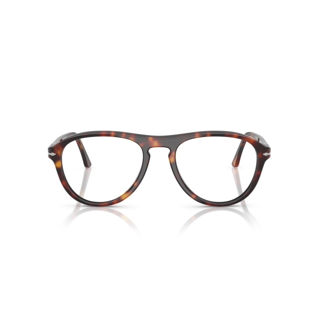 Persol PO 3371V LYNN col. 24 è una montatura da vista da donna in acetato marrone tartarugato, dalla forma pilot e calibro 53.