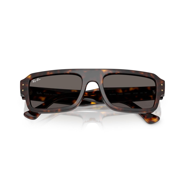 Ray-Ban RB 4454 LUKAS col. 1359/B1 è un occhiale da sole in acetato marrone tartarugato e calibro 56.