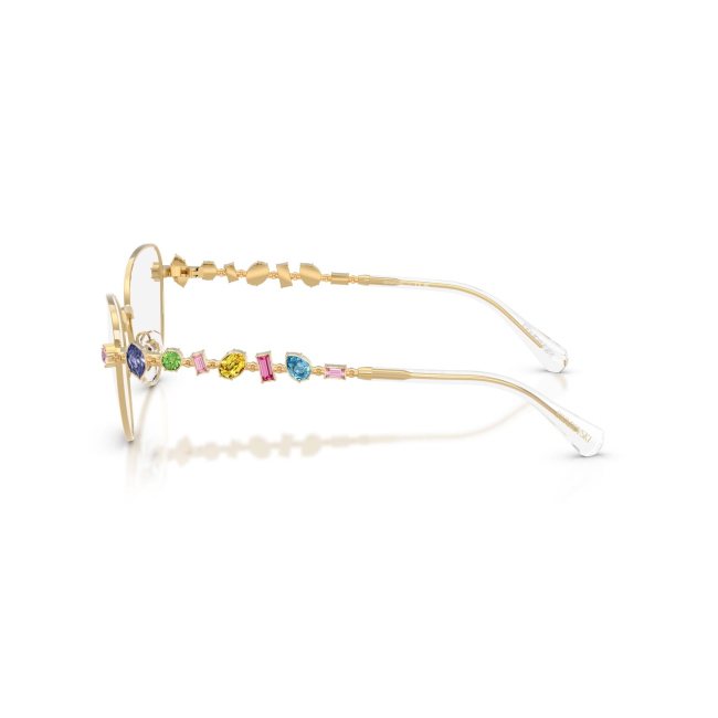 Swarovski SK 1024 col. 404M è una montatura da vista da donna in metallo oro, dalla forma cat eye e calibro 53.