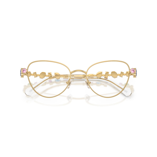 Swarovski SK 1024 col. 404M è una montatura da vista da donna in metallo oro, dalla forma cat eye e calibro 53.