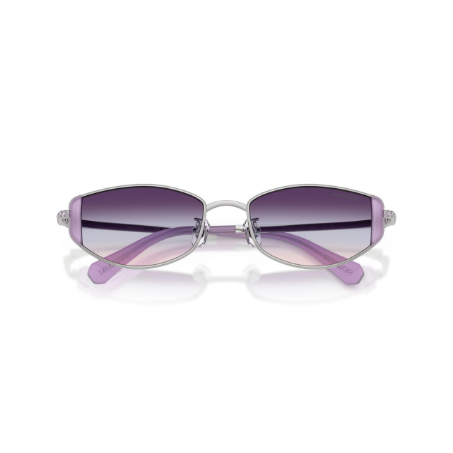 Swarovski SK 7035D col. 4001/U7 è un occhiale da sole da donna in metallo argento, dalla forma ovale e calibro 53.
