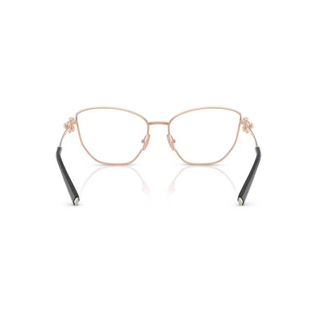 Tiffany & Co. TF 1166 col. 6162 è una montatura da vista in metallo nero su oro rosa e calibro 55.