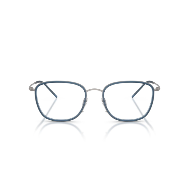 Giorgio Armani AR 5154 col. 3003 è una montatura da vista in metallo blu e canna di fucile satinato e calibro 53.
