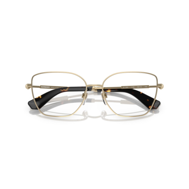 Burberry BE 1390 col. 1109 è una montatura da vista in metallo oro chiaro e calibro 56.