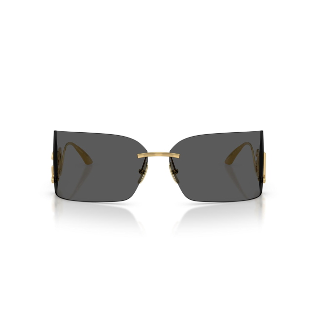 Dolce & Gabbana DG 2319 col. 02/87 è un occhiale da sole da donna in metallo oro, dalla forma rettangolare e calibro 79.