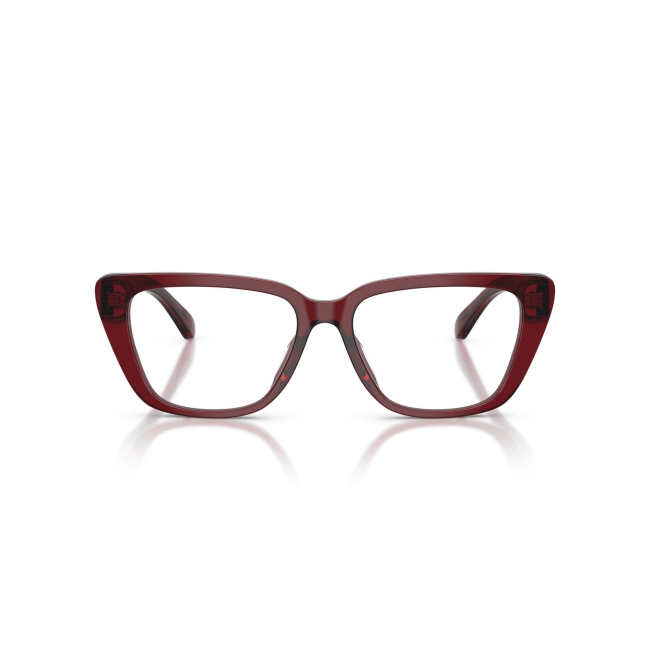 Emporio Armani EA 3256U col. 6254 è una montatura da vista in acetato bordeaux trasparente e calibro 54.