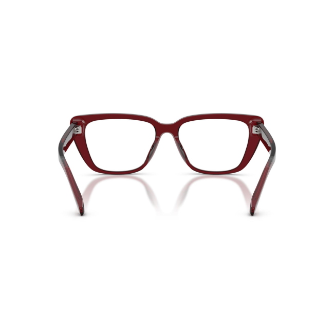 Emporio Armani EA 3256U col. 6254 è una montatura da vista in acetato bordeaux trasparente e calibro 54.