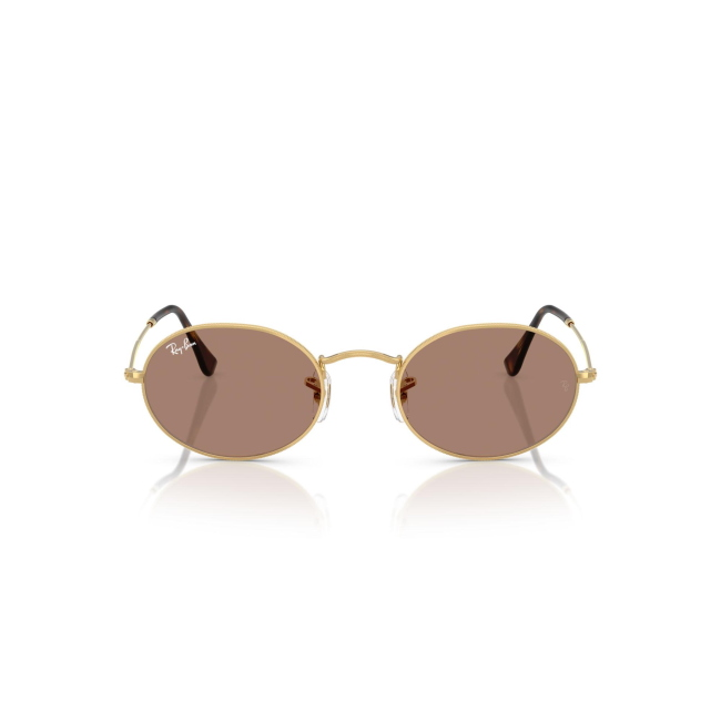 Ray-Ban RB 3547 OVAL col. 001/1A è un occhiale da sole in metallo oro e calibro 51.