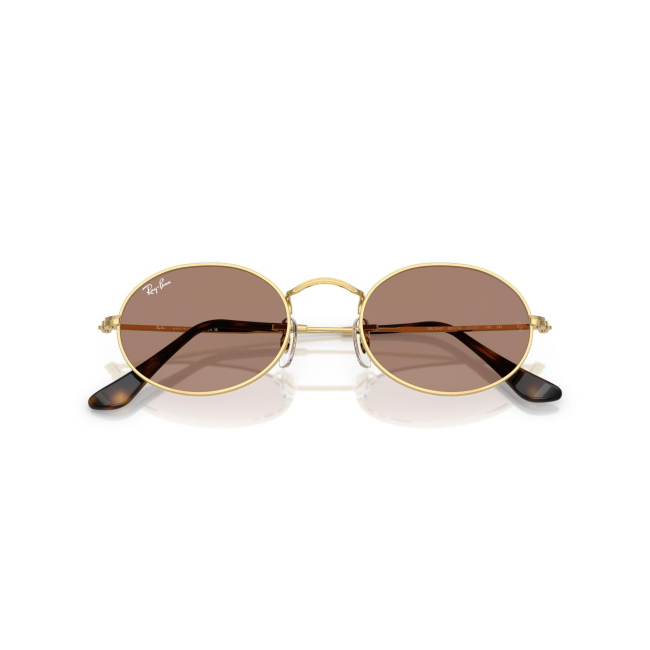 Ray-Ban RB 3547 OVAL col. 001/1A è un occhiale da sole in metallo oro e calibro 51.