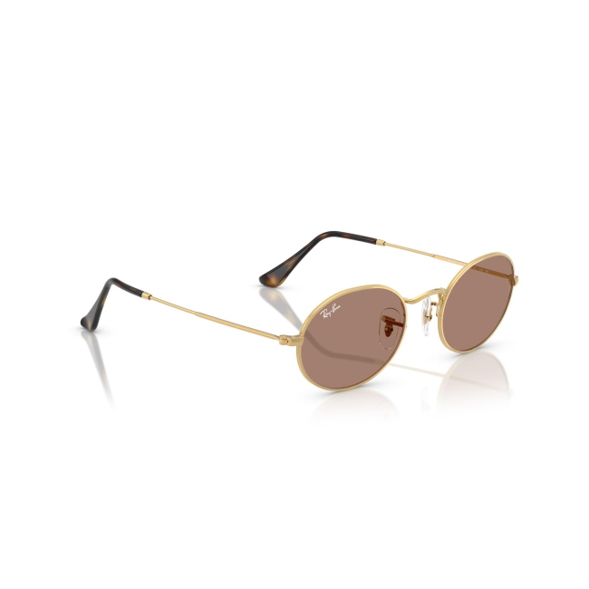 Ray-Ban RB 3547 OVAL col. 001/1A è un occhiale da sole in metallo oro e calibro 51.