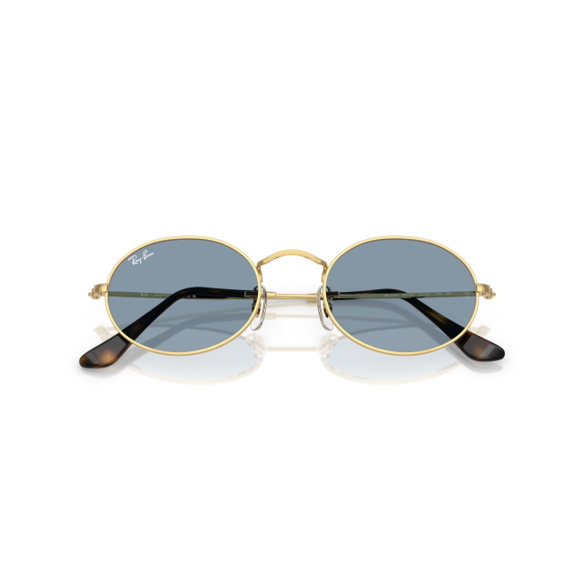 Ray-Ban RB 3547 OVAL col. 001/56 è un occhiale da sole in metallo oro e calibro 51.