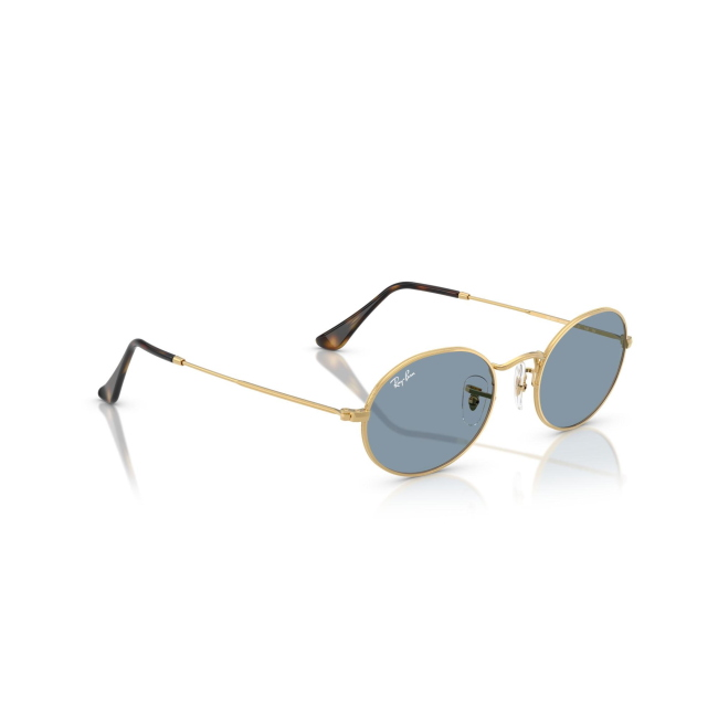 Ray-Ban RB 3547 OVAL col. 001/56 è un occhiale da sole in metallo oro e calibro 51.