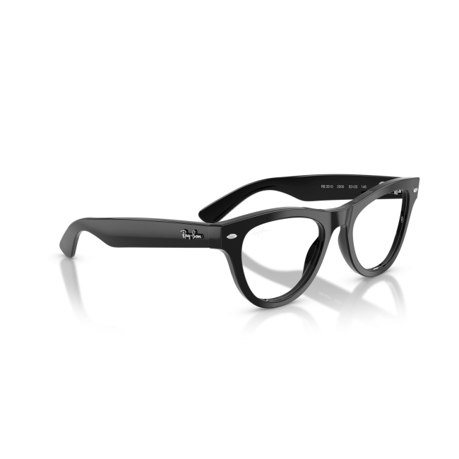 Ray-Ban RB 5510 SKYLER col. 2000 è una montatura da vista in acetato nero lucido e calibro 52.