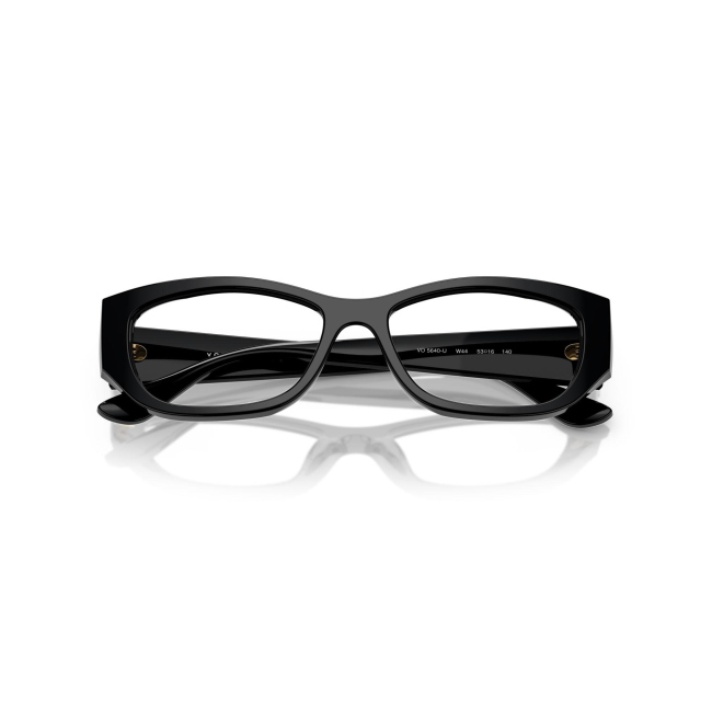 Vogue VO 5640U col. W44 è una montatura da vista in acetato nero lucido e calibro 53.