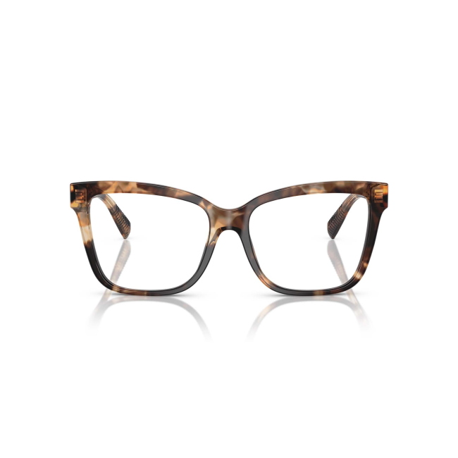 Tiffany & Co. TF 2260 col. 8421 è una montatura da vista in acetato marrone maculato e calibro 53.