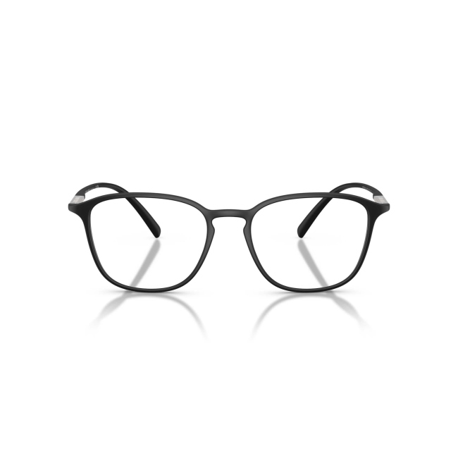 Giorgio Armani AR 7276U col. 5042 è una montatura da vista in acetato nero satinato e calibro 53.