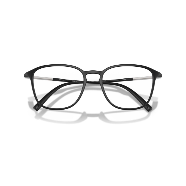 Giorgio Armani AR 7276U col. 5042 è una montatura da vista in acetato nero satinato e calibro 53.
