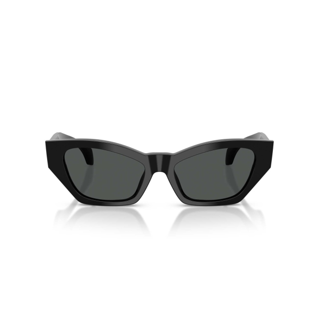 Versace VE 4488U col. GB1/87 è un occhiale da sole da donna in acetato nero lucido, dalla forma cat eye e calibro 53.