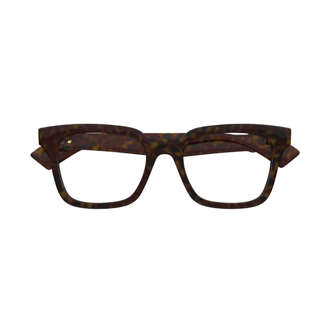 Gucci GG 1728 O col. 002 è una montatura da vista in acetato marrone tartarugato e calibro 51.