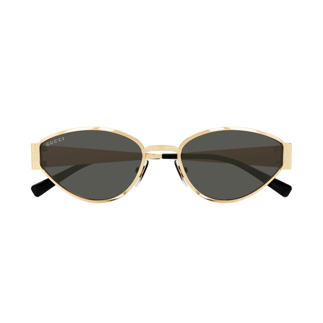 Gucci GG 1853 S col. 001 è un occhiale da sole in metallo oro e calibro 55.