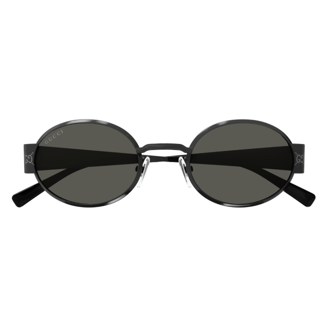 Gucci GG 1854 S col. 001 è un occhiale da sole da uomo in metallo rutenio nero e calibro 51.