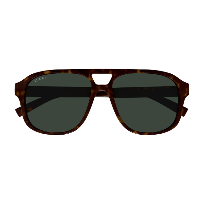Gucci GG 1856 S col. 002 è un occhiale da sole da uomo in acetato marrone tartarugato e calibro 57.