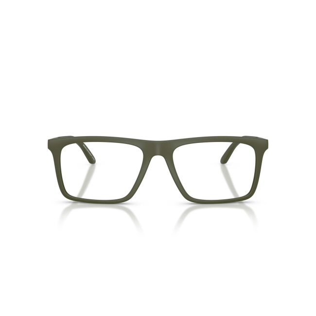 Emporio Armani EA 3253 col. 6184 è una montatura da vista in acetato verde satinato e calibro 55.