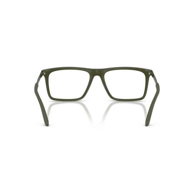 Emporio Armani EA 3253 col. 6184 è una montatura da vista in acetato verde satinato e calibro 55.