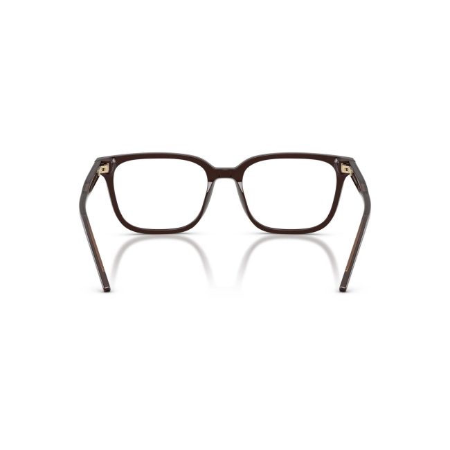 Emporio Armani EA 3258 Col.6255 Cal.54: occhiale da vista, calibro 54, colore 6255. Materiale/finitura celluloide marrone lucido, colore principale marroni.