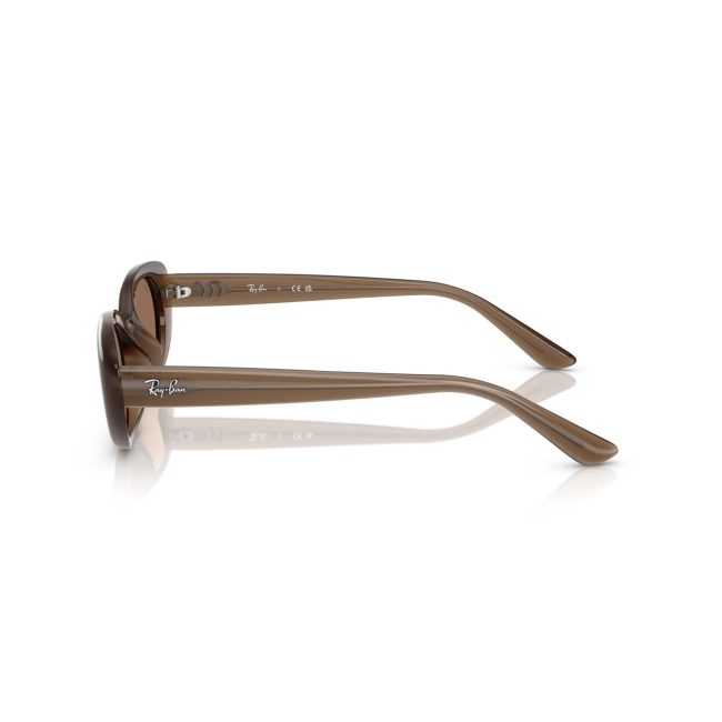 Ray-Ban RB 4441D Col.6779/73 Cal.53: occhiale da sole, calibro 53, colore 6779/73. Materiale/finitura celluloide marrone, colore principale marroni, lenti marrone scuro.