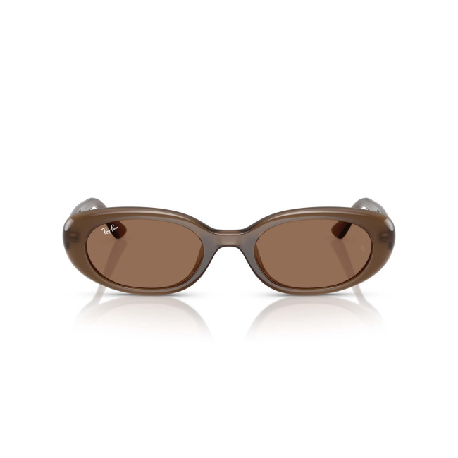 Ray-Ban RB 4441D Col.6779/73 Cal.53: occhiale da sole, calibro 53, colore 6779/73. Materiale/finitura celluloide marrone, colore principale marroni, lenti marrone scuro.