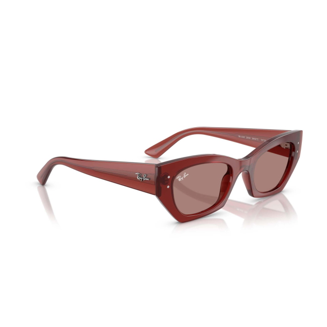 Ray-Ban RB 4430 ZENA col. 6809/73 è un occhiale da sole in acetato marrone ruggine e calibro 49.