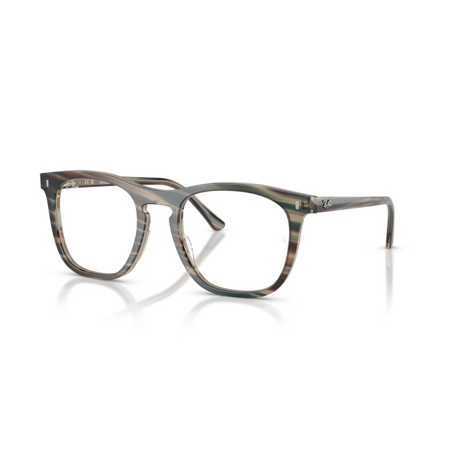 Ray-Ban RB 2210V col. 8381 è una montatura da vista in acetato fotocromatica a righe grigie e calibro 51.