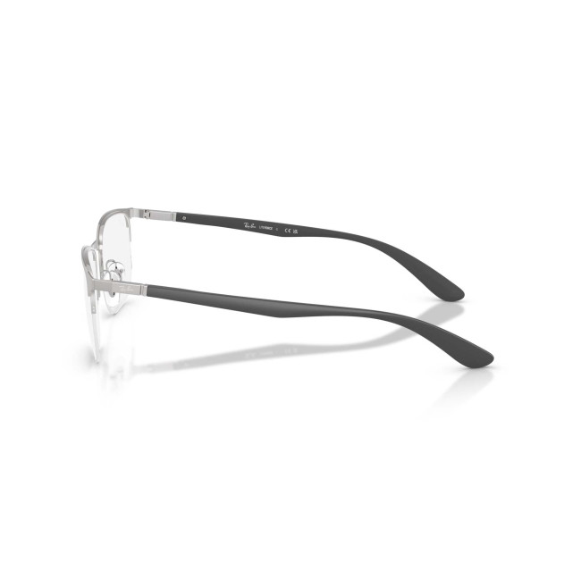 Ray-Ban RB 6513 col. 3198 è una montatura da vista in metallo argento satinato e calibro 55.